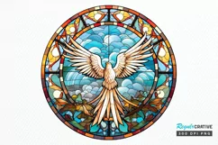 Stained Glass Christian Sublimation PNG Clipart Product Image 1