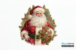 Vintage Santa Sublimation PNG Clipart Product Image 1