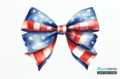 Bow 4th Of July Sublimation PNG Clipart Product Image 1