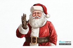 Watercolor Santa Claus PNG Clipart Product Image 1