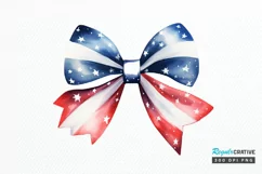 Bow 4th Of July Sublimation PNG Clipart Product Image 1