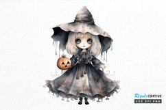 Big Watercolor Halloween PNG Clipart Product Image 1