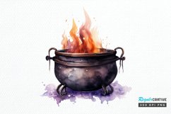 Big Watercolor Halloween PNG Clipart Product Image 1