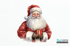 Watercolor Santa Claus PNG Clipart Product Image 1