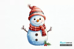Winter Christmas Snowman PNG Clipart Product Image 1