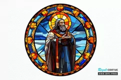 Stained Glass Christian Sublimation PNG Clipart Product Image 1