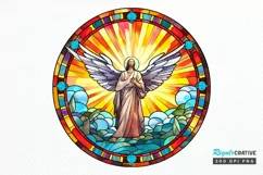 Stained Glass Christian Sublimation PNG Clipart Product Image 1