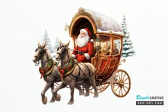 Watercolor Santa Claus PNG Clipart Product Image 1