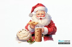 Watercolor Santa Claus PNG Clipart Product Image 1