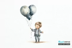 Big Watercolor Halloween PNG Clipart Product Image 1