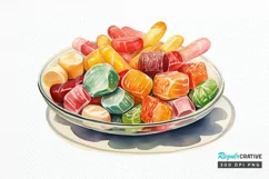 Big Watercolor Halloween PNG Clipart Product Image 1