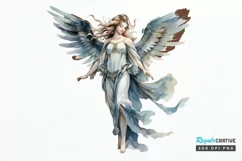 Angel Statue Watercolor Sublimation PNG Clipart Product Image 1