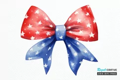 Bow 4th Of July Sublimation PNG Clipart Product Image 1