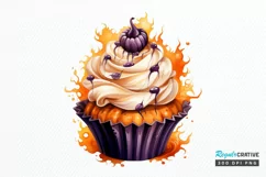 Big Watercolor Halloween PNG Clipart Product Image 1