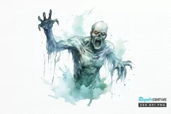 Big Watercolor Halloween PNG Clipart Product Image 1