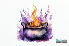 Big Watercolor Halloween PNG Clipart Product Image 1