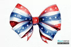 Bow 4th Of July Sublimation PNG Clipart Product Image 1