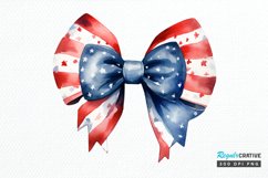 Bow 4th Of July Sublimation PNG Clipart Product Image 1