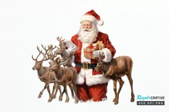 Watercolor Santa Claus PNG Clipart Product Image 1