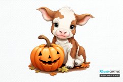 Cute Baby Cow For Halloween PNG Clipart Product Image 1