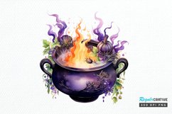 Big Watercolor Halloween PNG Clipart Product Image 1
