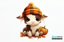 Cute Baby Cow For Halloween PNG Clipart Product Image 1