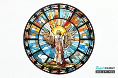 Stained Glass Christian Sublimation PNG Clipart Product Image 1