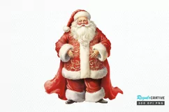 Watercolor Santa Claus PNG Clipart Product Image 1