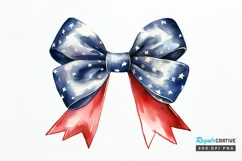 Bow 4th Of July Sublimation PNG Clipart Product Image 1