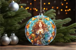 Stained Glass Fantasy Goddess PNG Clipart Product Image 2