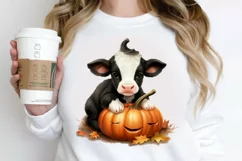 Cute Baby Cow For Halloween PNG Clipart Product Image 2