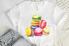 Colorful Macaroons Watercolor PNG Clipart Product Image 2