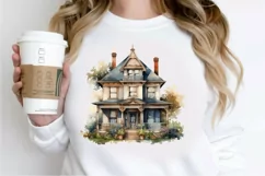 Vintage Houses Sublimation PNG Clipart Product Image 2