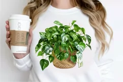 Houseplants In Pot Sublimation PNG Clipart Product Image 2