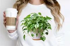 Houseplants In Pot Sublimation PNG Clipart Product Image 2