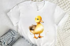 Cute Baby Duck Watercolor PNG Clipart Product Image 2