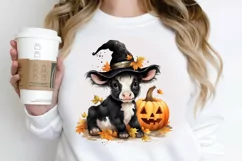 Cute Baby Cow For Halloween PNG Clipart Product Image 2