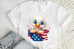 Cute Baby Bald Eagle 4th of July PNG Clipart Product Image 2