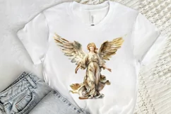 Angel Statue Watercolor Sublimation PNG Clipart Product Image 2
