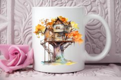 Watercolor Treehouse PNG Clipart Product Image 2