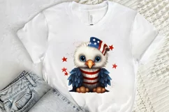 Cute Baby Bald Eagle 4th of July PNG Clipart Product Image 2