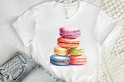 Colorful Macaroons Watercolor PNG Clipart Product Image 2
