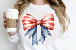 Bow 4th Of July Sublimation PNG Clipart Product Image 2