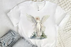 Angel Statue Watercolor Sublimation PNG Clipart Product Image 2
