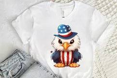 Cute Baby Bald Eagle 4th of July PNG Clipart Product Image 2