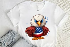 Cute Baby Bald Eagle 4th of July PNG Clipart Product Image 2