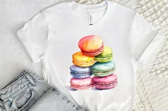 Colorful Macaroons Watercolor PNG Clipart Product Image 2