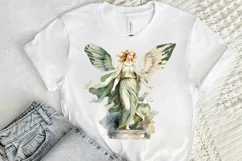 Angel Statue Watercolor Sublimation PNG Clipart Product Image 2