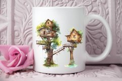 Watercolor Treehouse PNG Clipart Product Image 2