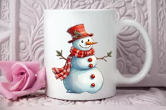 Winter Christmas Snowman PNG Clipart Product Image 2